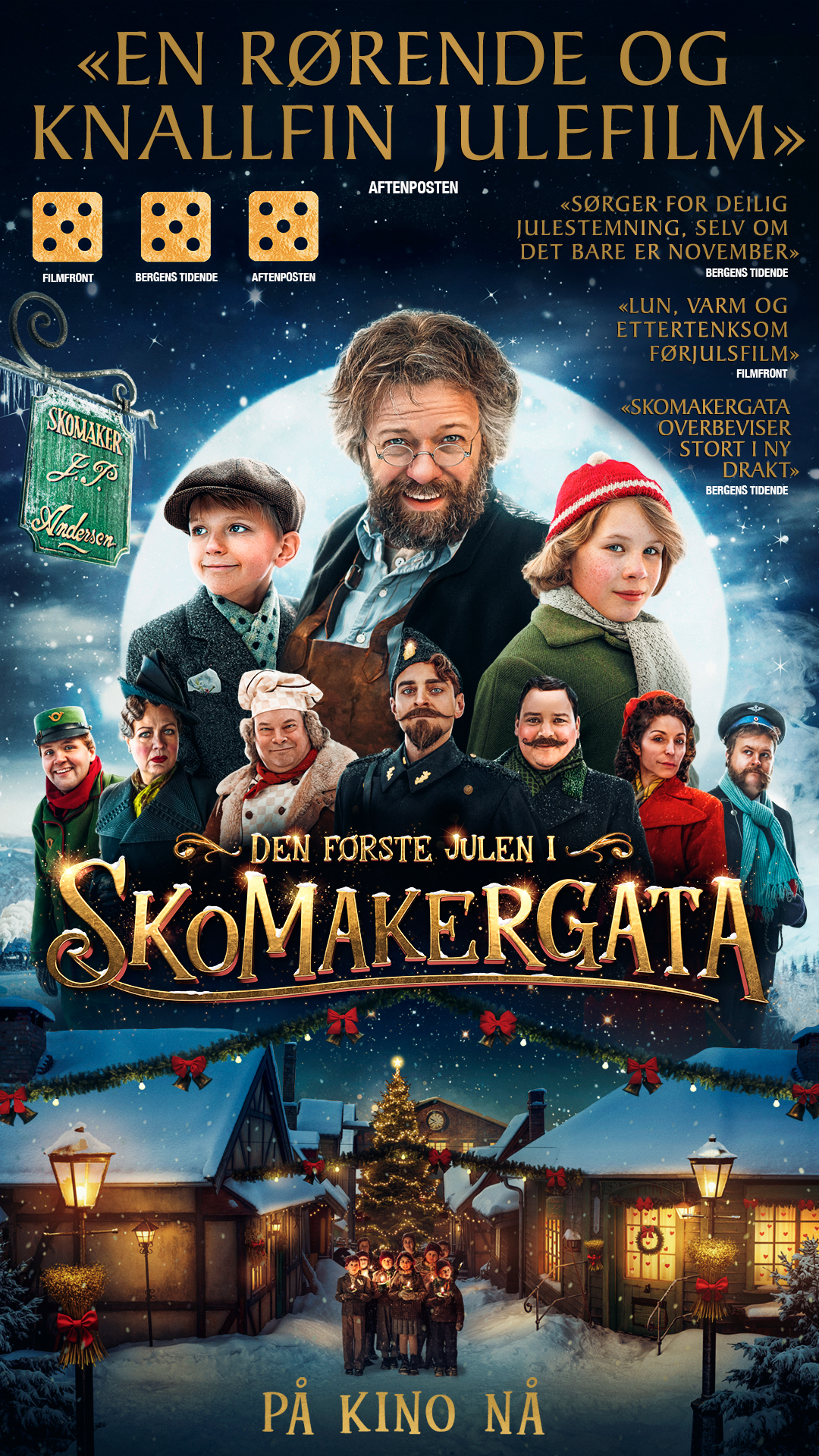 Kinoplakat for Den første julen i Skomakergata