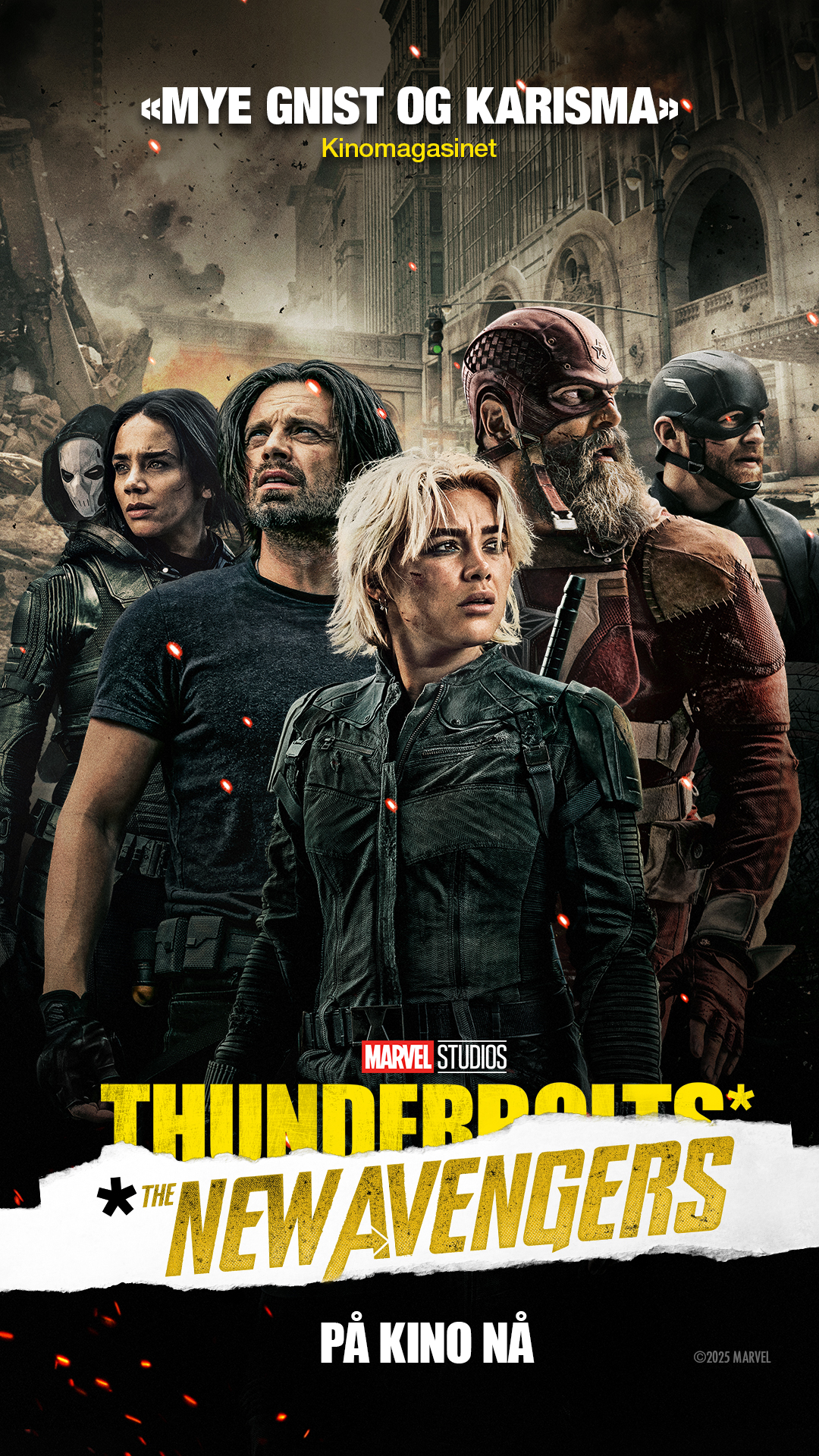 Kinoplakat for The New Avengers (Thunderbolts*) (2D, Original tale, Norsk tekst)