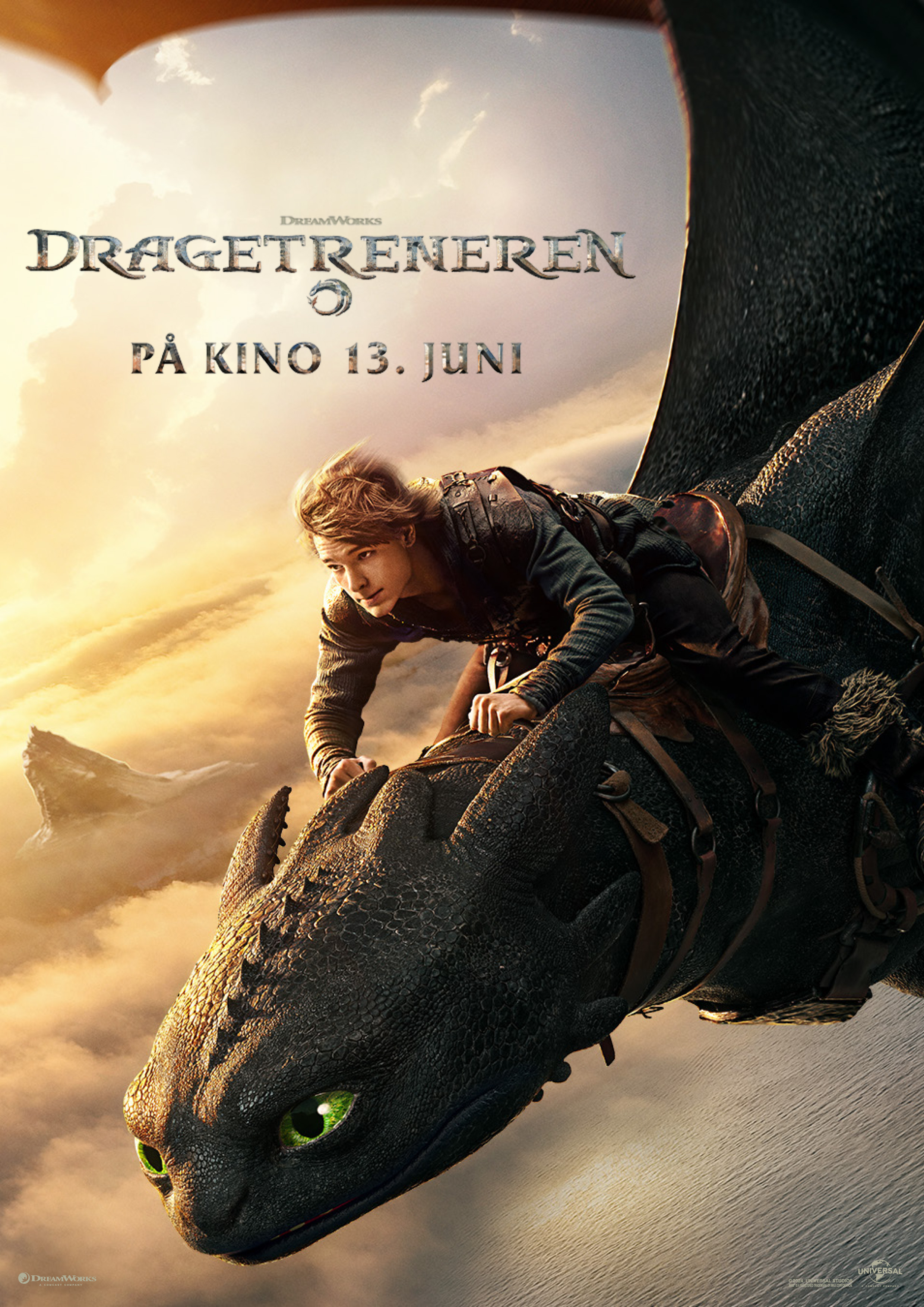 Kinoplakat for Dragetreneren (2D, Original tale, Norsk tekst)