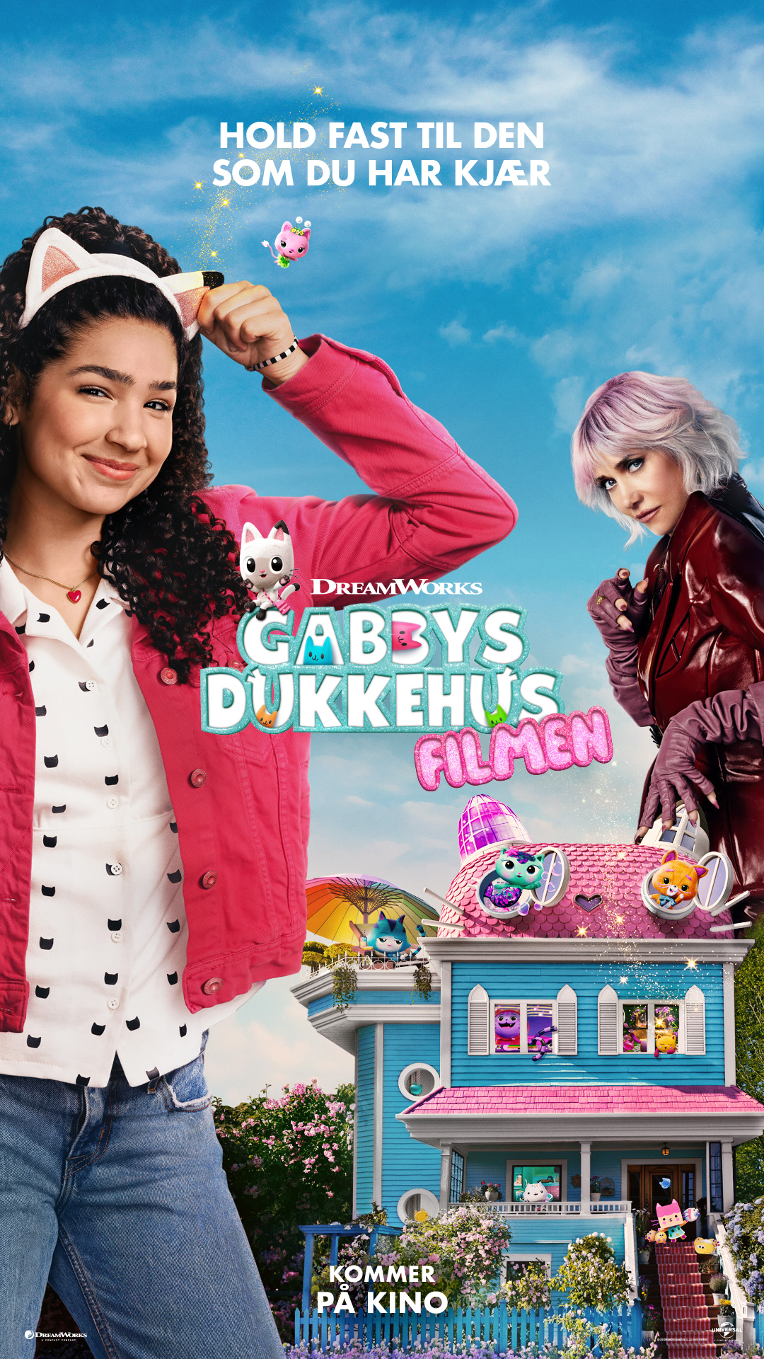 Kinoplakat for Gabbys dukkehus: Filmen (Norsk tale, Norsk tekst)