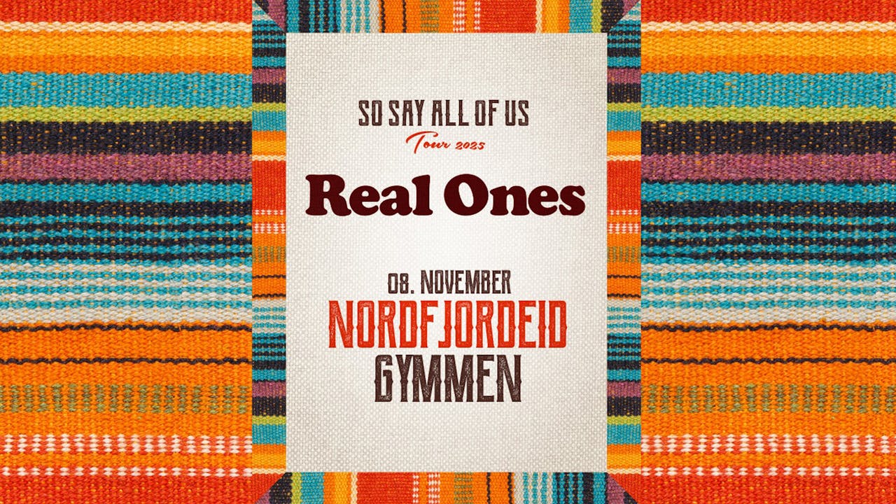 Plakat for Real Ones - Releasekonsert i Gymmen