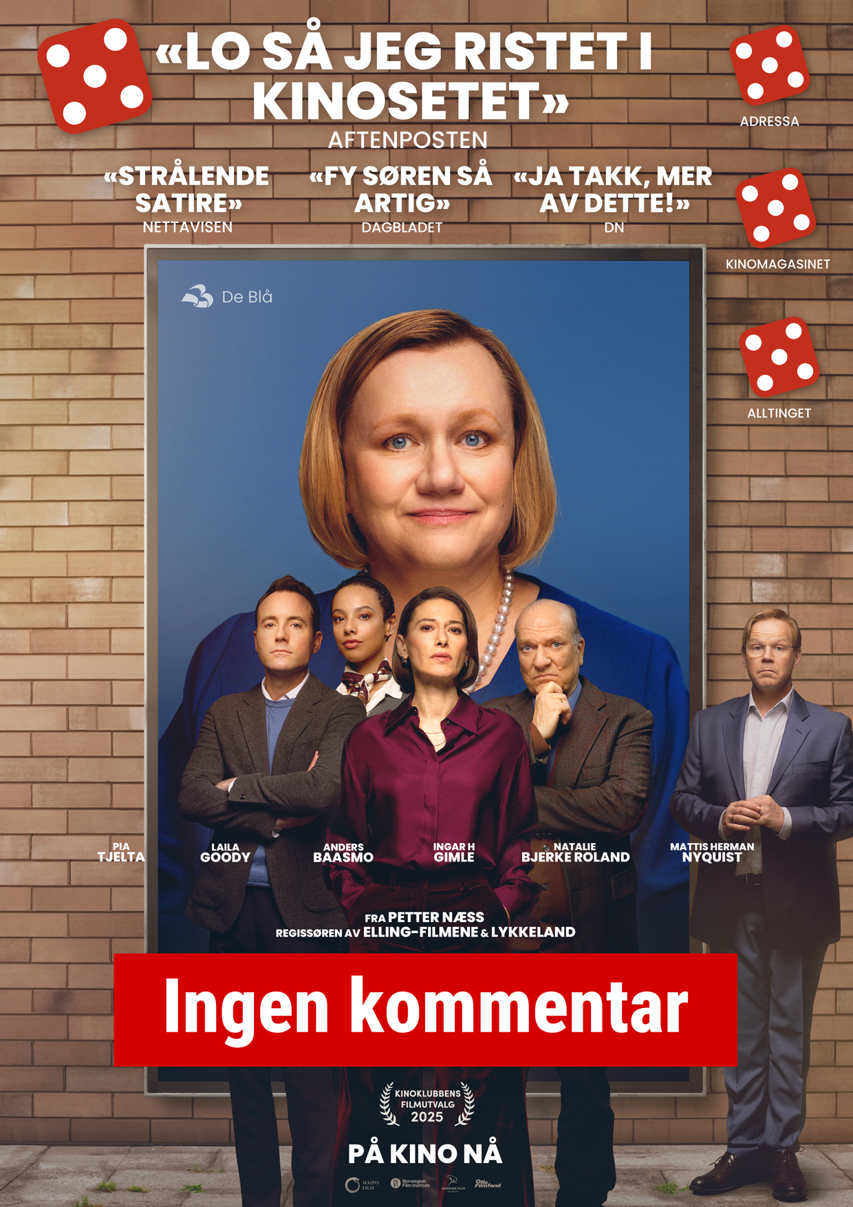 Kinoplakat for Ingen kommentar (Norsk tekst)