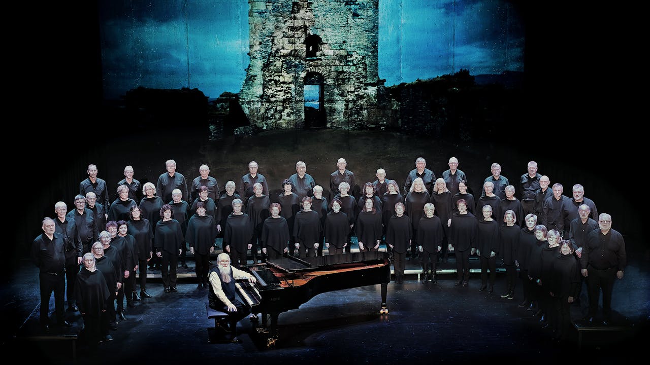 Plakat for Sunnivakoret og Ytre Suløens Jass-ensemble - 20 år med nyttårskonsertar!