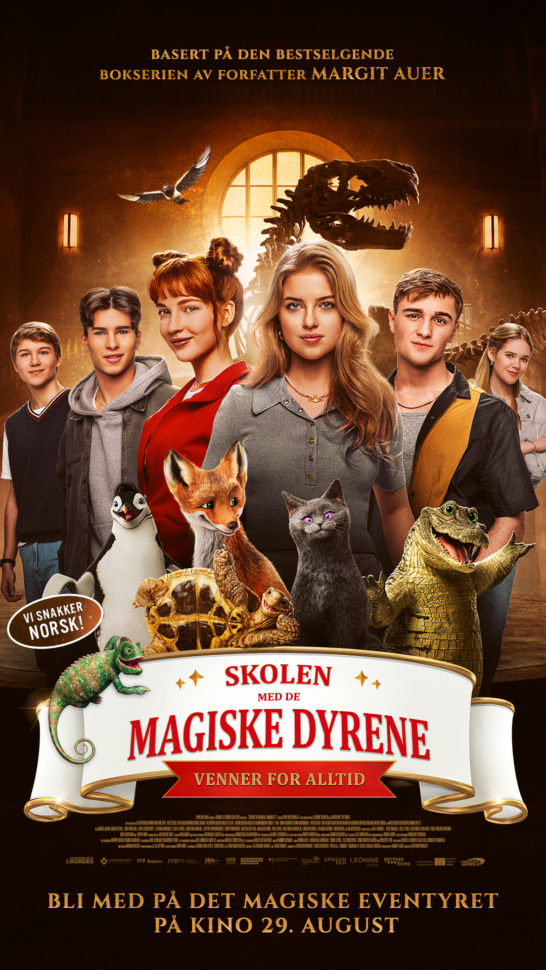 Kinoplakat for Skolen med de magiske dyrene - Venner for alltid (Norsk tale, Norsk tekst)