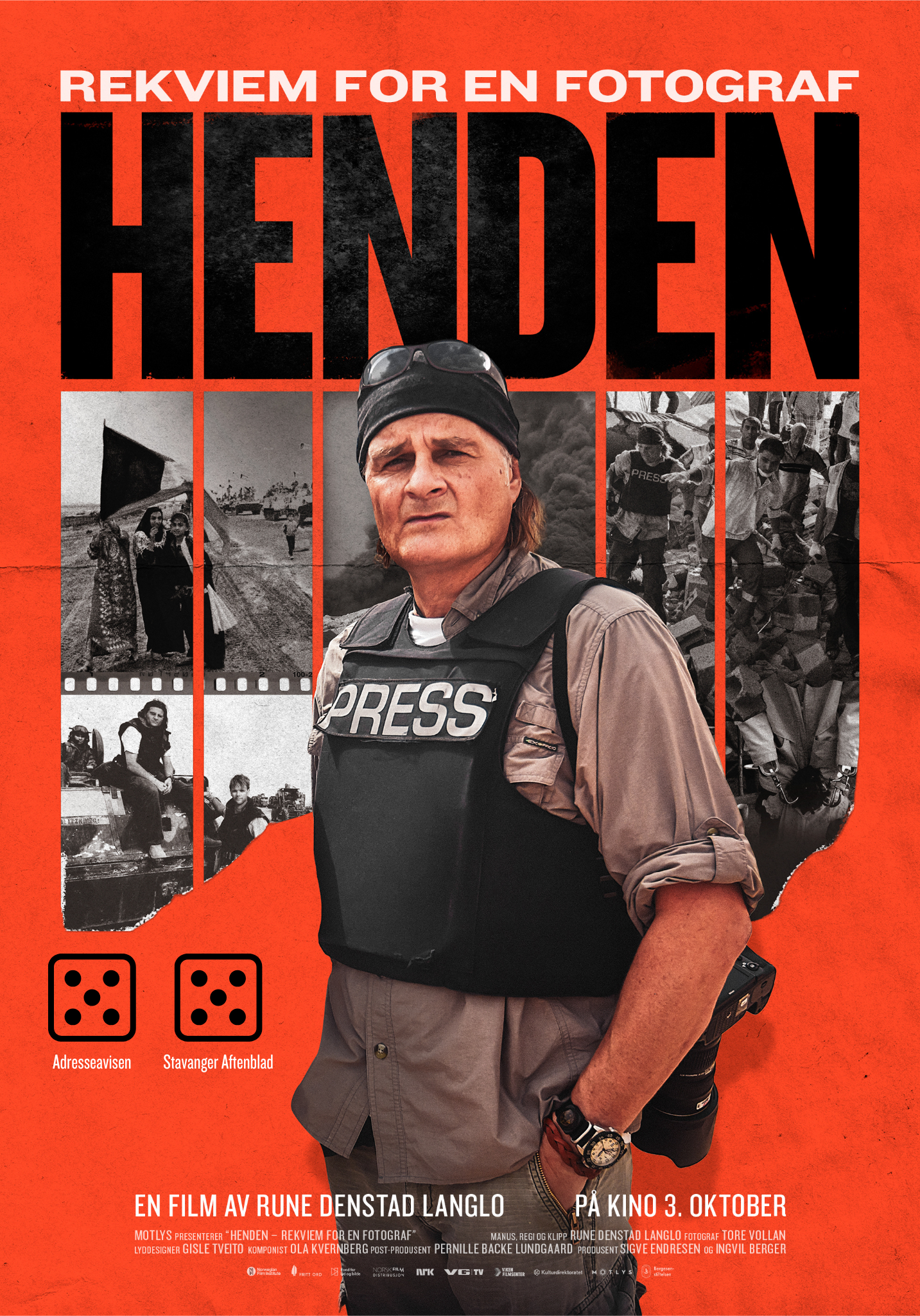 Kinoplakat for Henden – rekviem for en fotograf