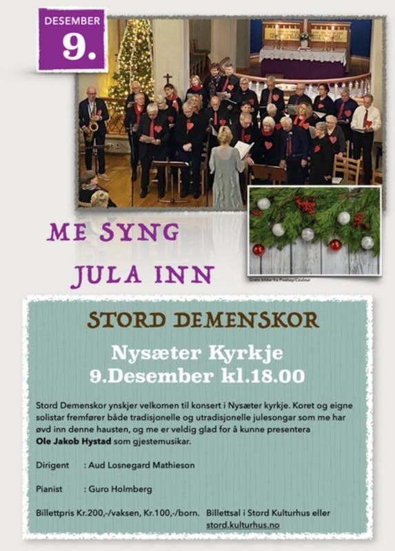 Stord Demenskor syng jula inn