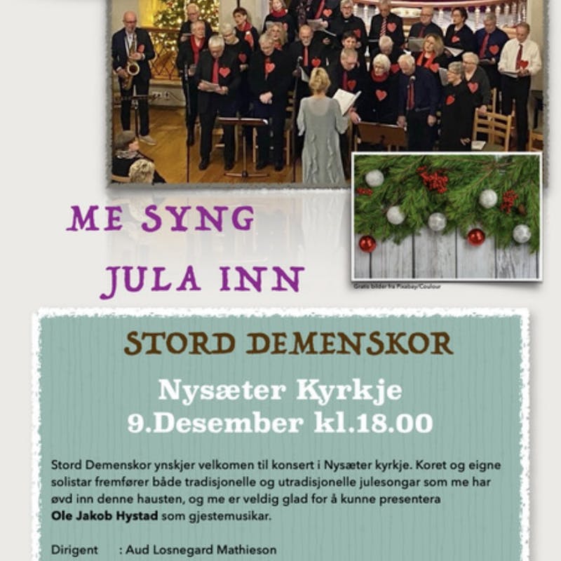 Stord Demenskor syng jula inn