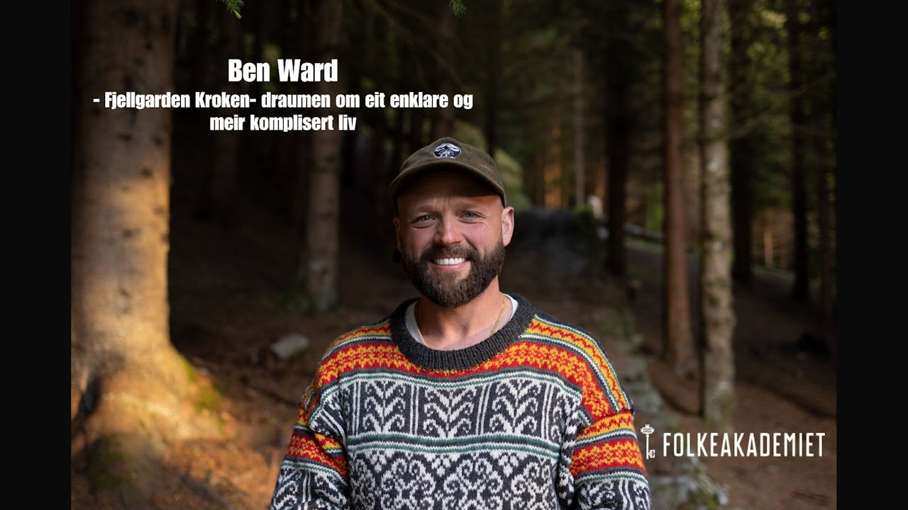 Plakat for Foredrag med Ben Ward