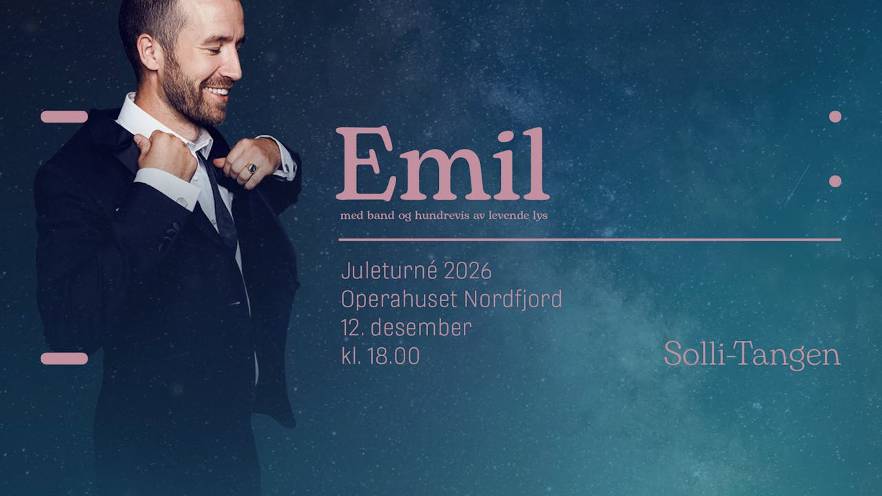 Plakat for Emil Solli Tangen - Julekonsert