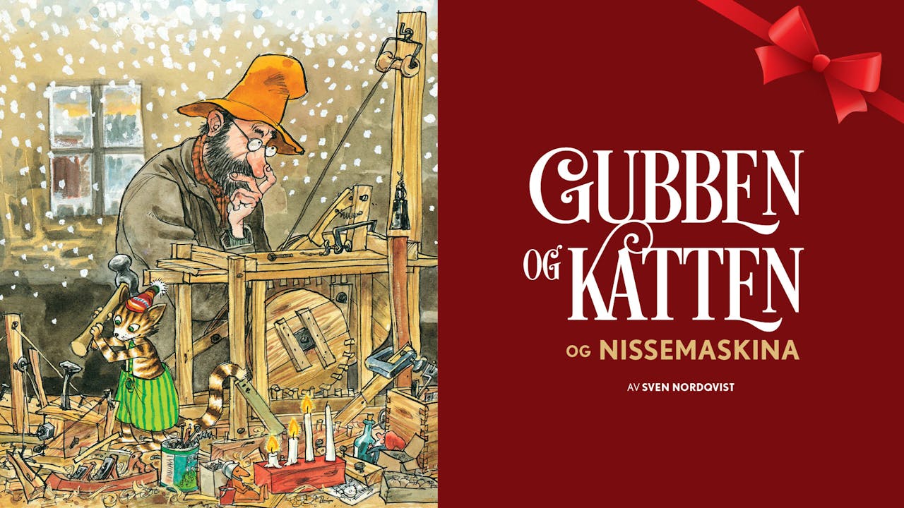 Plakat for Teater Vestland: Gubben og katten og nissemaskina