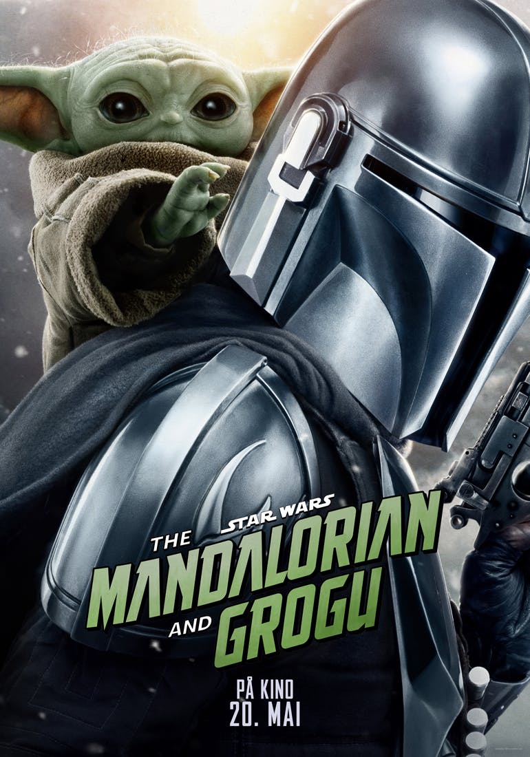 Kinoplakat for The Mandalorian and Grogu