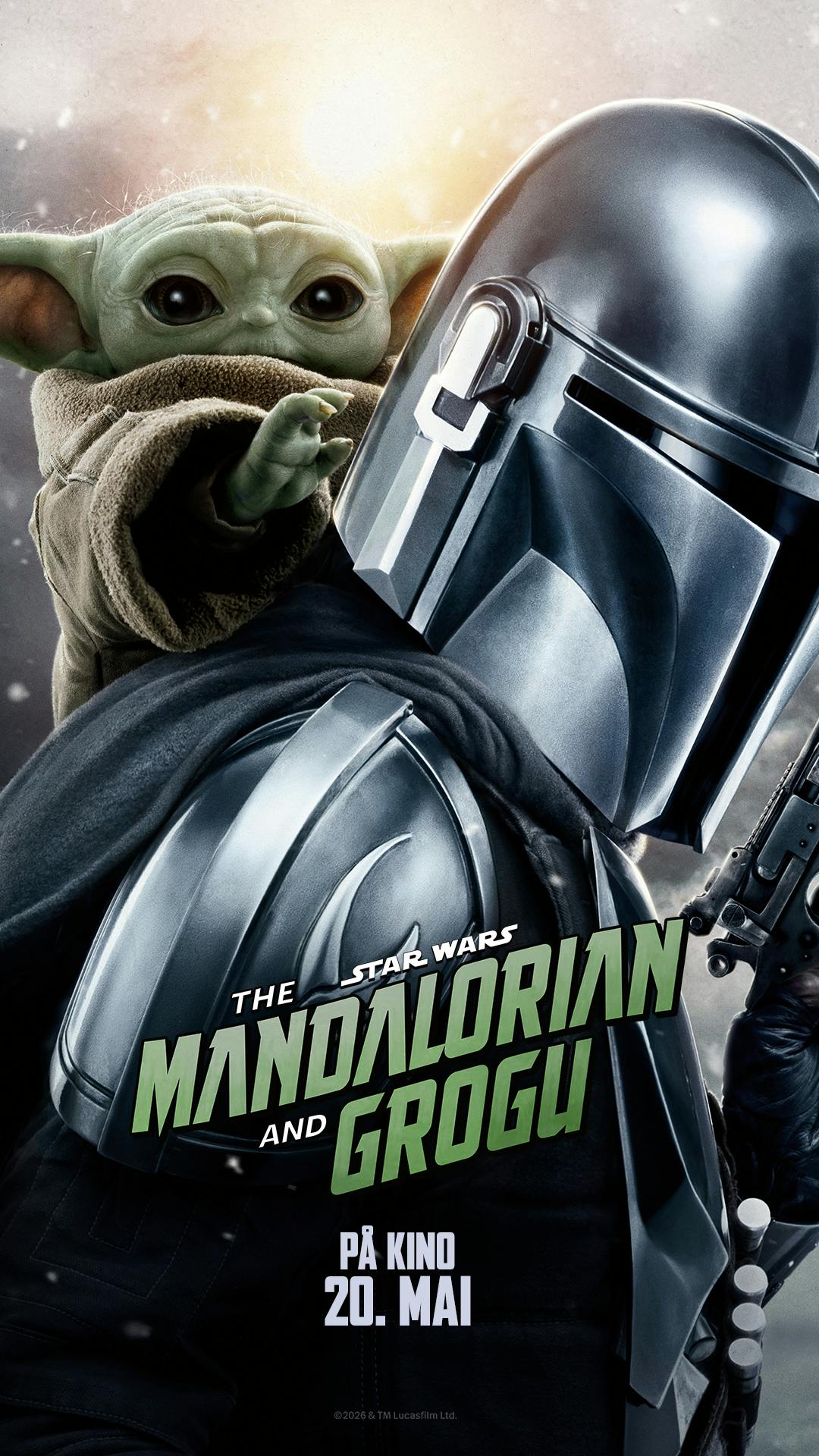 Kinoplakat for The Mandalorian and Grogu