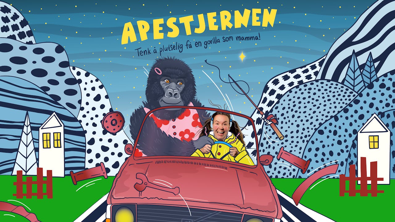Plakat for Riksteatret: Apestjernen