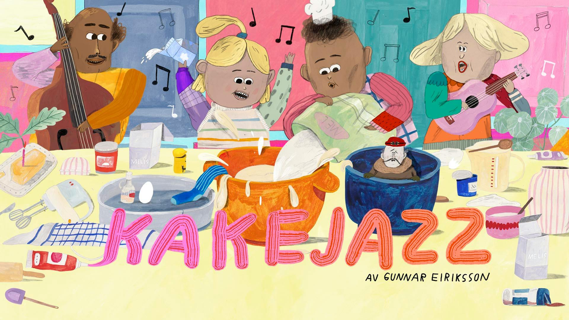 Plakat for Riksteatret: Kakejazz