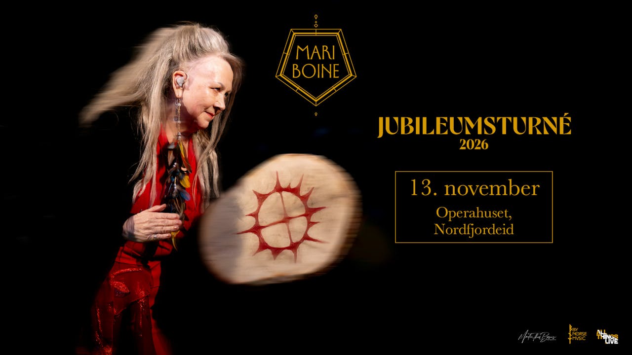 Plakat for Mari Boine - Jubileumsturné