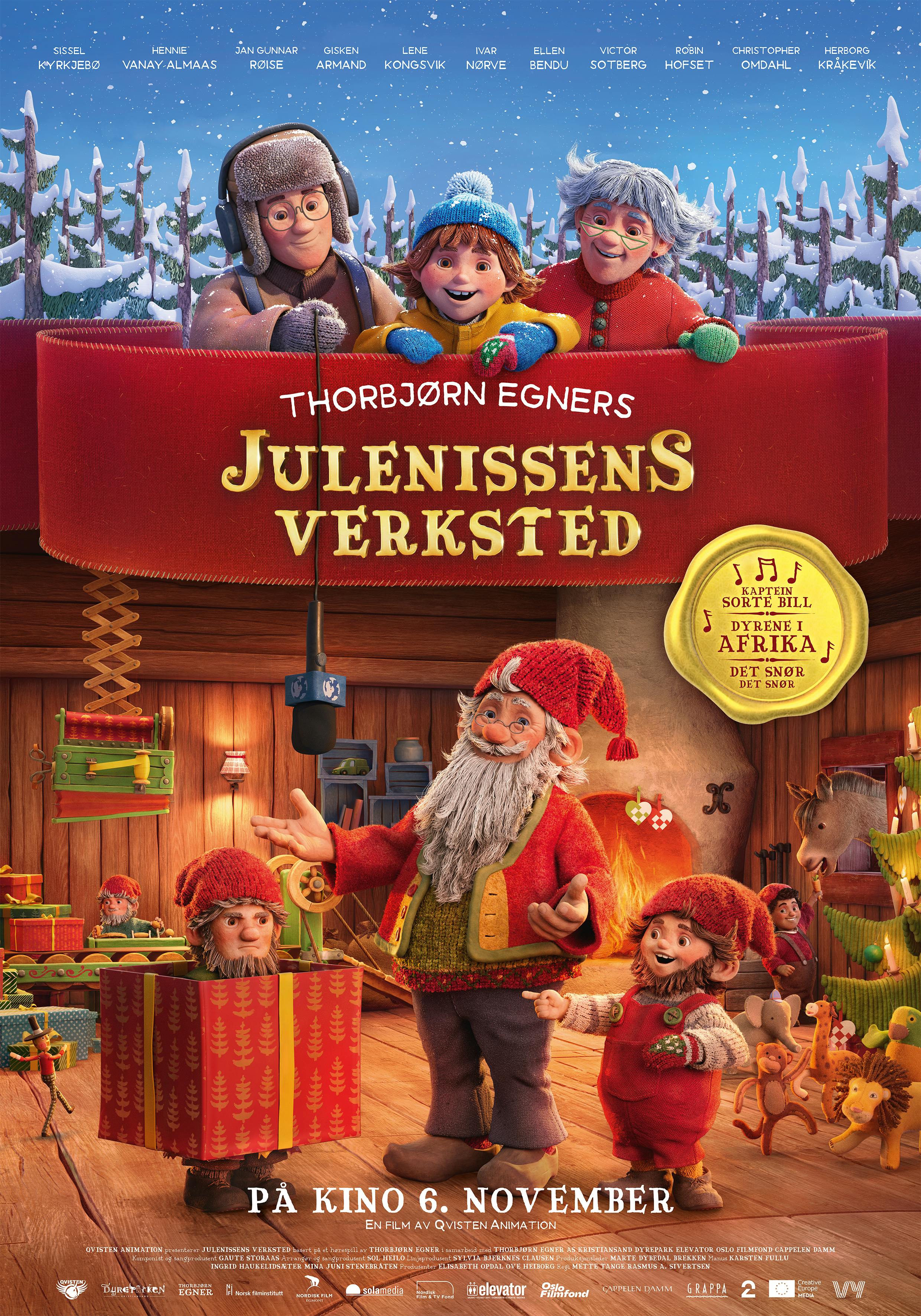 Kinoplakat for Julenissens verksted