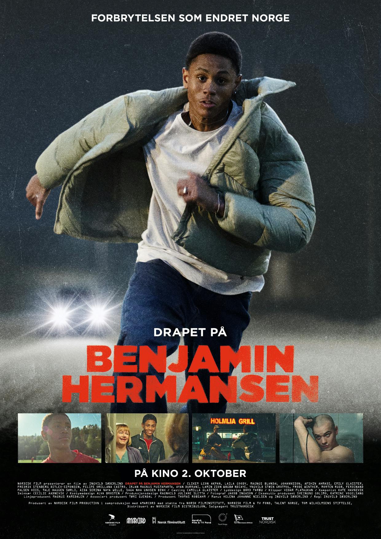 Kinoplakat for Drapet på Benjamin Hermansen