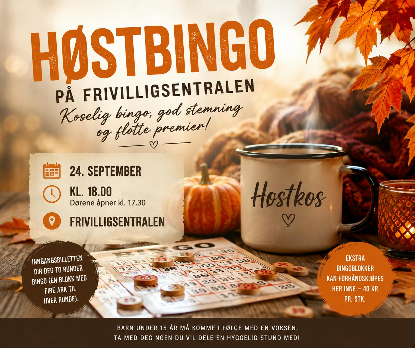 Høstbingo på Frivilligsentralen