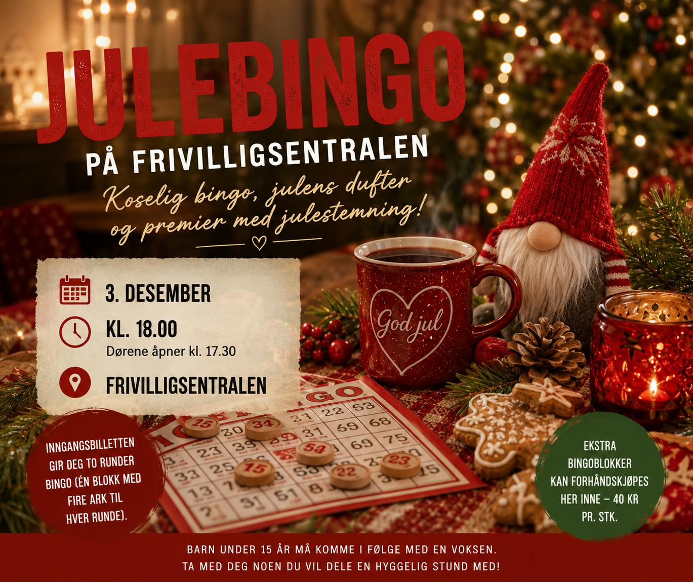 Julebingo på Frivilligsentralen
