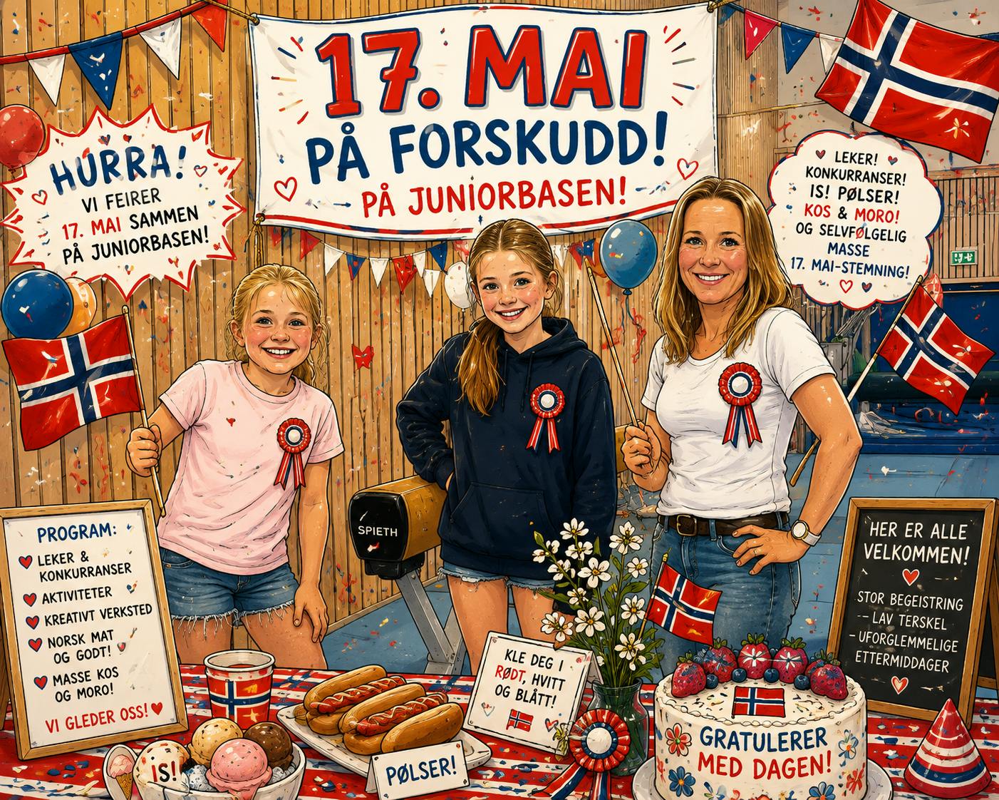 Juniorbasen - 17.mai feiring på forskudd