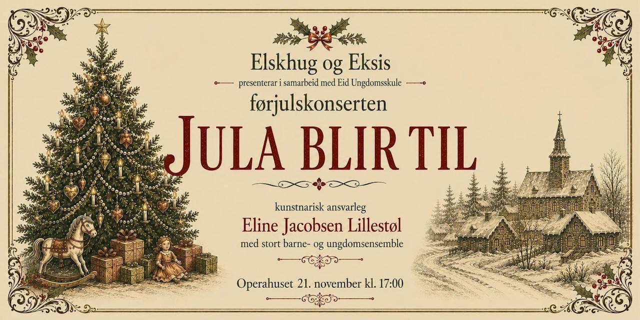Plakat for Jula blir til - Ein Førjulskonsert