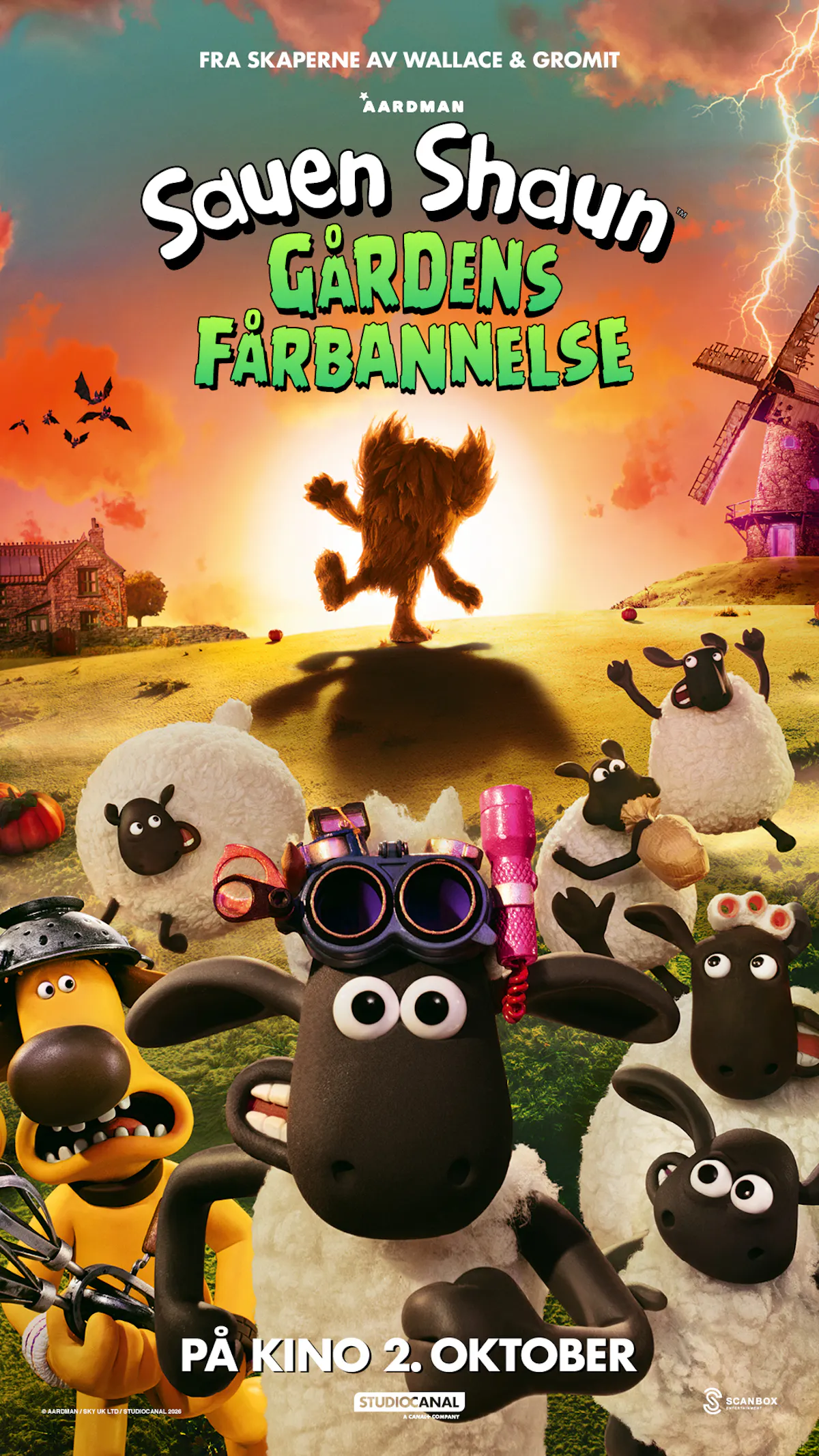 Plakat for Sauen Shaun - Gårdens fårbannelse